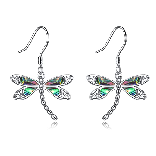 YAFEINI Libelle Ohrringe Sterling Silber Abalone Muschel Libelle Baumeln Ohrringe Libelle Schmuck Geschenke für Frauen Mädchen YAFEINI Libelle Ohrringe Sterling Silber Abalone Muschel Libelle Baumeln Ohrringe Libelle Schmuck Geschenke für Frauen Mädchen von YAFEINI