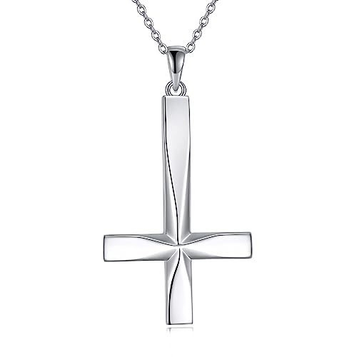 YAFEINI Religiöser Kreuz Anhänger Halskette 925 Sterling Silber Origami Kreuz Anhänger Geschenke für Frauen Kreuzschmuck Geschenke für Frauen Männer von YAFEINI