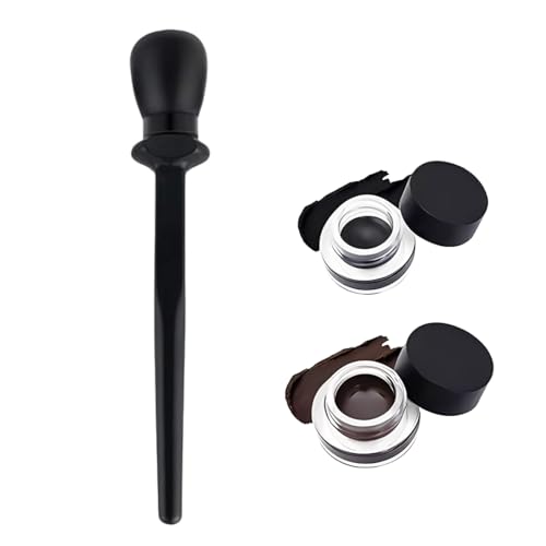 YAFLUG 3 Stück Eyeliner Schablone.Silikon Eyeliner Hilfe Schablonen,Augen Makeup Werkzeug Wiederverwendbarer,Mit 2 Flaschen Schwarzem Und Braun Eyeliner Für Frauen Und Mädchen von YAFLUG