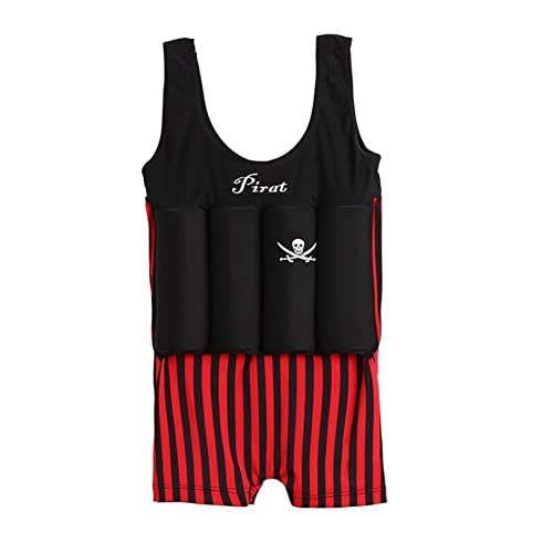 YAGATA Badeanzug mit Schwimmhilfe Mädchen Jungen Float Suit Kinder Badeanzug Baby Maedchen Bojenanzug Schwimmanzug verstellbarem Auftrieb Bademode Bojenbadeanzug, Schwarz, 100 von YAGATA