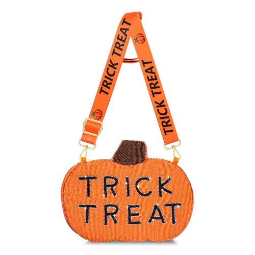 YAHPERN Halloween-Geldbörse für Damen, mit Perlen, Kürbis, Totenkopf, Umhängetasche, Halloween-Outfits, Kostüm, Partyzubehör, Mehrfarbig, Stil B YAHPERN Halloween-Geldbörse für Damen, mit Perlen, Kürbis, Totenkopf, Umhängetasche, Halloween-Outfits, Kostüm, Partyzubehör, Mehrfarbig, Stil B von YAHPERN