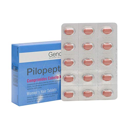 Genové Pilopeptan Woman 30 x 2 (60 comprimidos) – Tratamiento para el crecimiento del cabello – Detener la pérdida de cabello – Tratamiento de uñas y cabello – España von YAHSEWYO