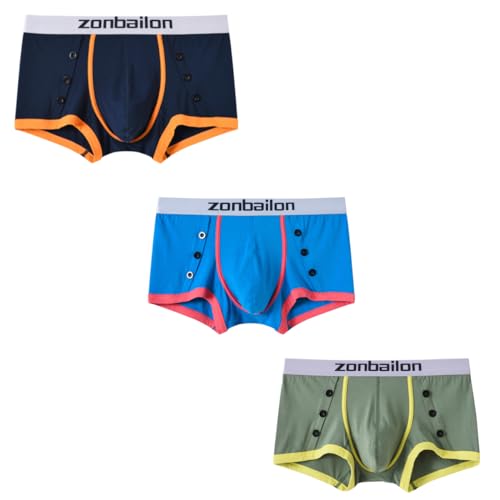 YAHWULAI Herren Boxershorts Bambus Bambusfaser Bulge Enhancing Unterwäche Boxer mit Big Ball Pouch Soft Multi XXL YAHWULAI Herren Boxershorts Bambus Bambusfaser Bulge Enhancing Unterwäche Boxer mit Big Ball Pouch Soft Multi XXL von YAHWULAI