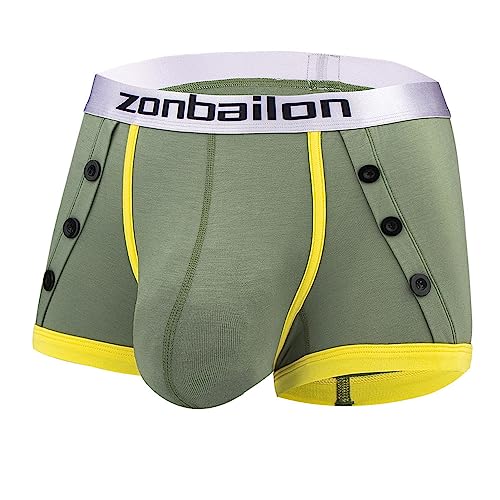 YAHWULAI Herren Boxershorts Bambusfaser weich bequem sexy elastisch Grün XL YAHWULAI Herren Boxershorts Bambusfaser weich bequem sexy elastisch Grün XL von YAHWULAI