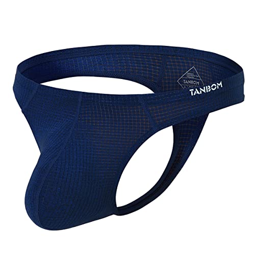 YAHWULAI Herren G-String Unterwäsche Sexy Hautfreundlich und Bequem durch den Großen Beutel ohne Etikett Dunkelblau 2XL YAHWULAI Herren G-String Unterwäsche Sexy Hautfreundlich und Bequem durch den Großen Beutel ohne Etikett Dunkelblau 2XL von YAHWULAI