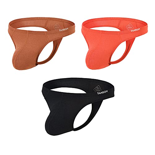 YAHWULAI Herren G-String Unterwäsche Sexy Hautfreundlich und Bequem durch den Großen Beutel ohne Etikett 3 Multi 3XL von YAHWULAI