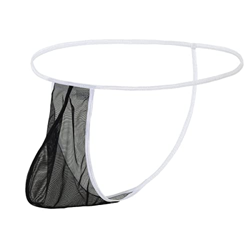 YAHWULAI Herren Low-Waist String, weich und bequem, leicht und dünn, Mesh-atmungsaktiv 2XL Black YAHWULAI Herren Low-Waist String, weich und bequem, leicht und dünn, Mesh-atmungsaktiv 2XL Black von YAHWULAI