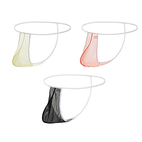 YAHWULAI Herren Low-Waist String, weich und bequem, leicht und dünn, Mesh-atmungsaktiv L Orange YAHWULAI Herren Low-Waist String, weich und bequem, leicht und dünn, Mesh-atmungsaktiv L Orange von YAHWULAI