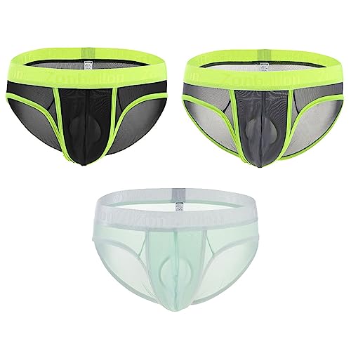 YAHWULAI Herren Slips Weich und Bequem Leichtgewicht Atmungsaktiv Geeignet für den Sommer 3 Multi L von YAHWULAI