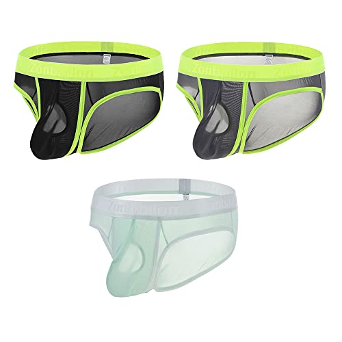YAHWULAI Herren Slips Weich und Bequem Leichtgewicht Atmungsaktiv Geeignet für den Sommer 3 Multi XL von YAHWULAI