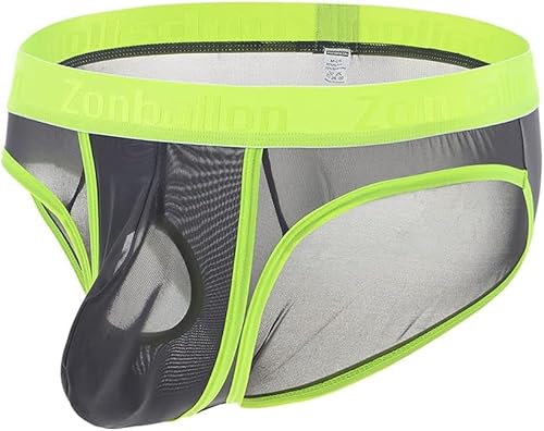 YAHWULAI Herren Slips Weich und Bequem Leichtgewicht Atmungsaktiv Geeignet für den Sommer Grau L von YAHWULAI