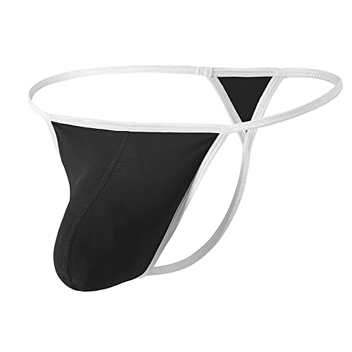 YAHWULAI Herren Strings Sexy Weich und Bequem mit Leichtem Atmungsaktivem Material Schwarz M YAHWULAI Herren Strings Sexy Weich und Bequem mit Leichtem Atmungsaktivem Material Schwarz M von YAHWULAI