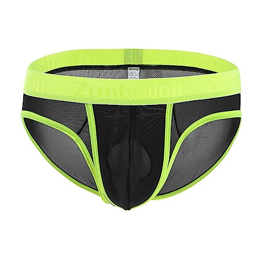 YAHWULAI Männer Niedrig-Taille Kurze Hose, Weich und Bequem, Leichtgewicht, Atmungsaktiv 2XL Multi 3 Pack von YAHWULAI