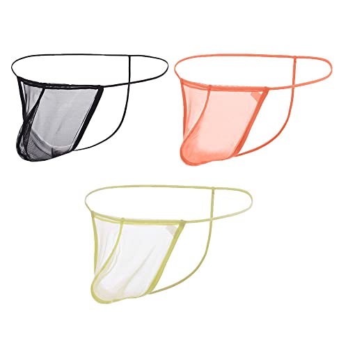 YAHWULAI Herren Strings aus Weichem und Bequemem Material mit elastischem Bund Perfekt für den Sommer 3 Multi XL von YAHWULAI