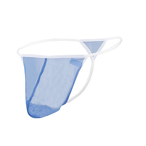 YAHWULAI Niedrige Taille Herren Strings Weich und Bequem Leicht Dehnbar Blau L von YAHWULAI
