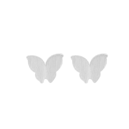 925er Ohrringe Damen, Drahtziehtechnologie Schmetterlings-Design-Ohrstecker, Temperament Einfache Ohrringe, Hochzeits-Verlobungs-Mädchen-Ohrstecker-Schmuckzubehör von YAIEWNE