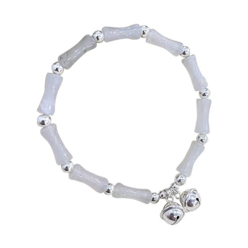 YAIEWNE 925 Glockenbambus Im Chinesischen Stil Retro-Temperament, Leichtes, Luxuriöses, Elegantes Armband, Verstellbare Perlenmanschette, Weiblicher Schmuck, Festival, Geschenk, Freundschaft von YAIEWNE