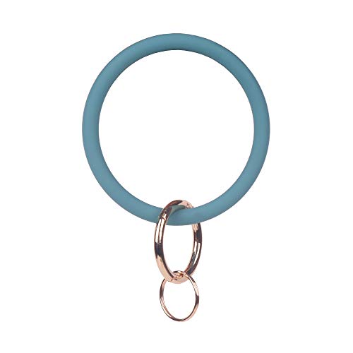 YAKA Silikon-Handgelenk-Schlüsselanhänger, Kreis, Armband, Gummi-Armreif, runder Schlüsselanhänger, Jay Blue, 3inch YAKA Silikon-Handgelenk-Schlüsselanhänger, Kreis, Armband, Gummi-Armreif, runder Schlüsselanhänger, Jay Blue, 3inch von YAKA