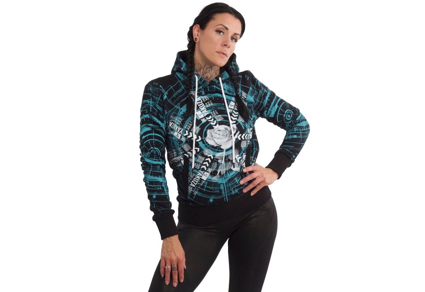 YAKUZA Hoodie Electric Rose von YAKUZA