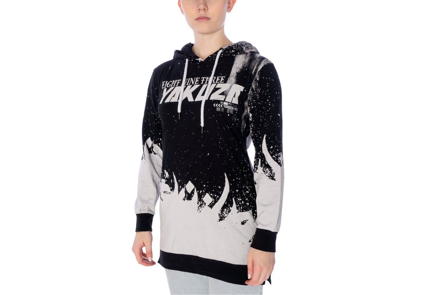 YAKUZA Hoodie Longhoodie Yakuza Sabana Tail Lite, G S, F black (1-tlg) von YAKUZA