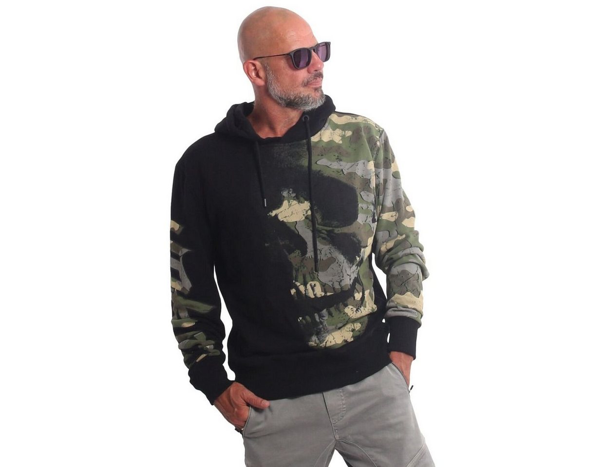 YAKUZA Kapuzenpullover Rising Skull Hoodie von YAKUZA