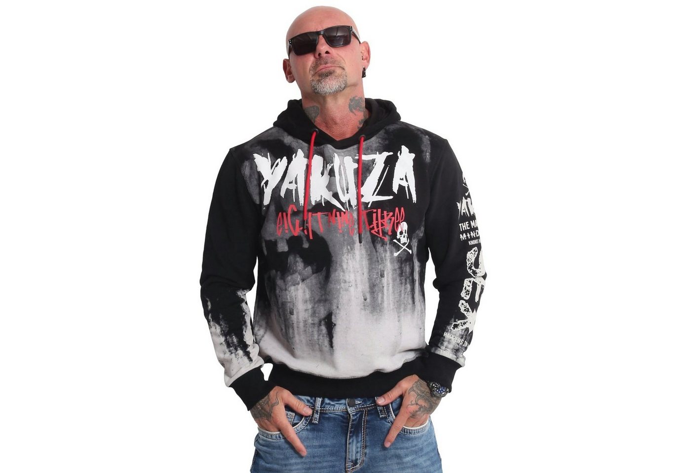 YAKUZA Hoodie Skull Tag von YAKUZA