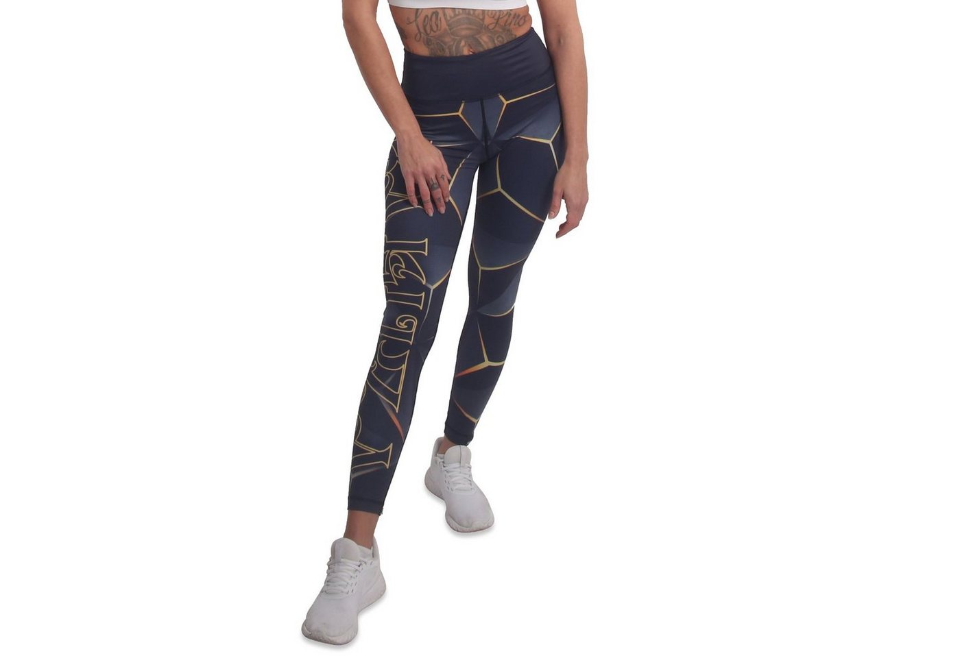 YAKUZA Leggings Rhomb mit mittelhohem Bund und integrierter Einschubtasche von YAKUZA