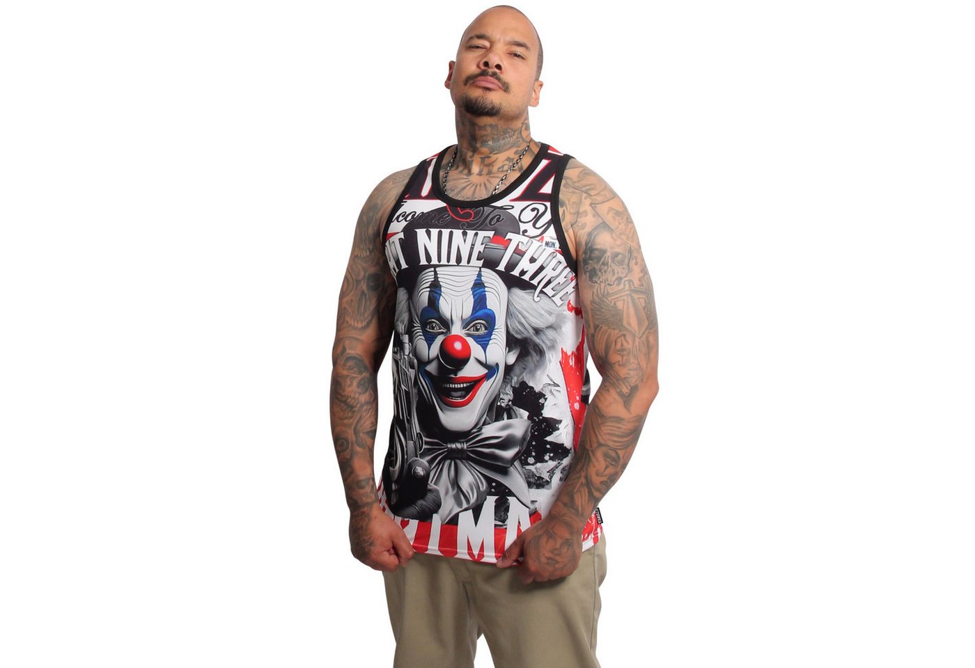 YAKUZA Muskelshirt Welcome aus hochwertigem Mesh-Stoff von YAKUZA