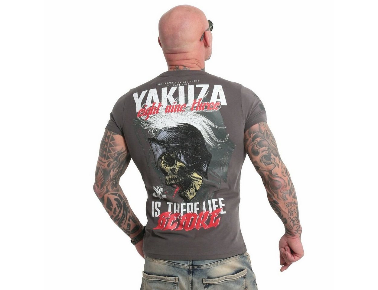 YAKUZA Print-Shirt Life Before von YAKUZA