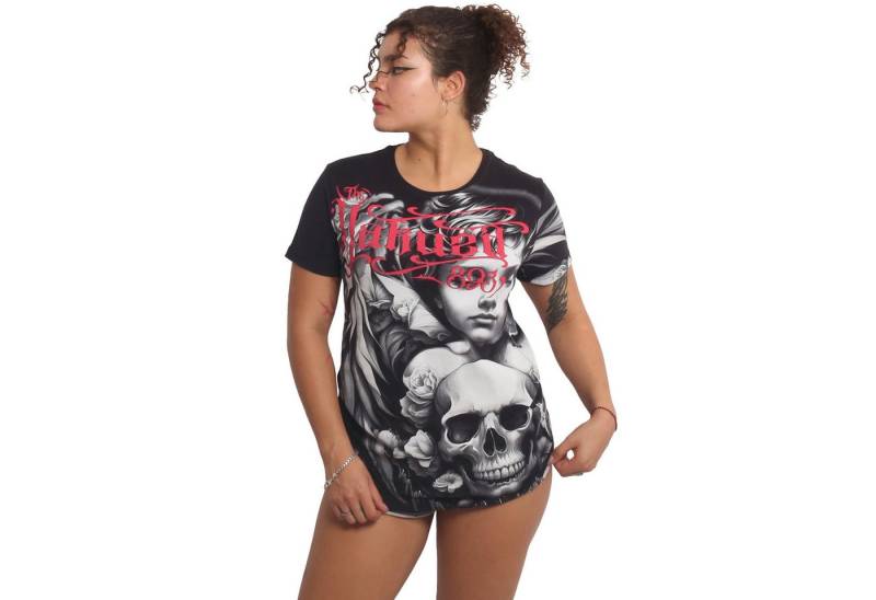 YAKUZA Rundhalsshirt Angelic mit Rippbündchen von YAKUZA