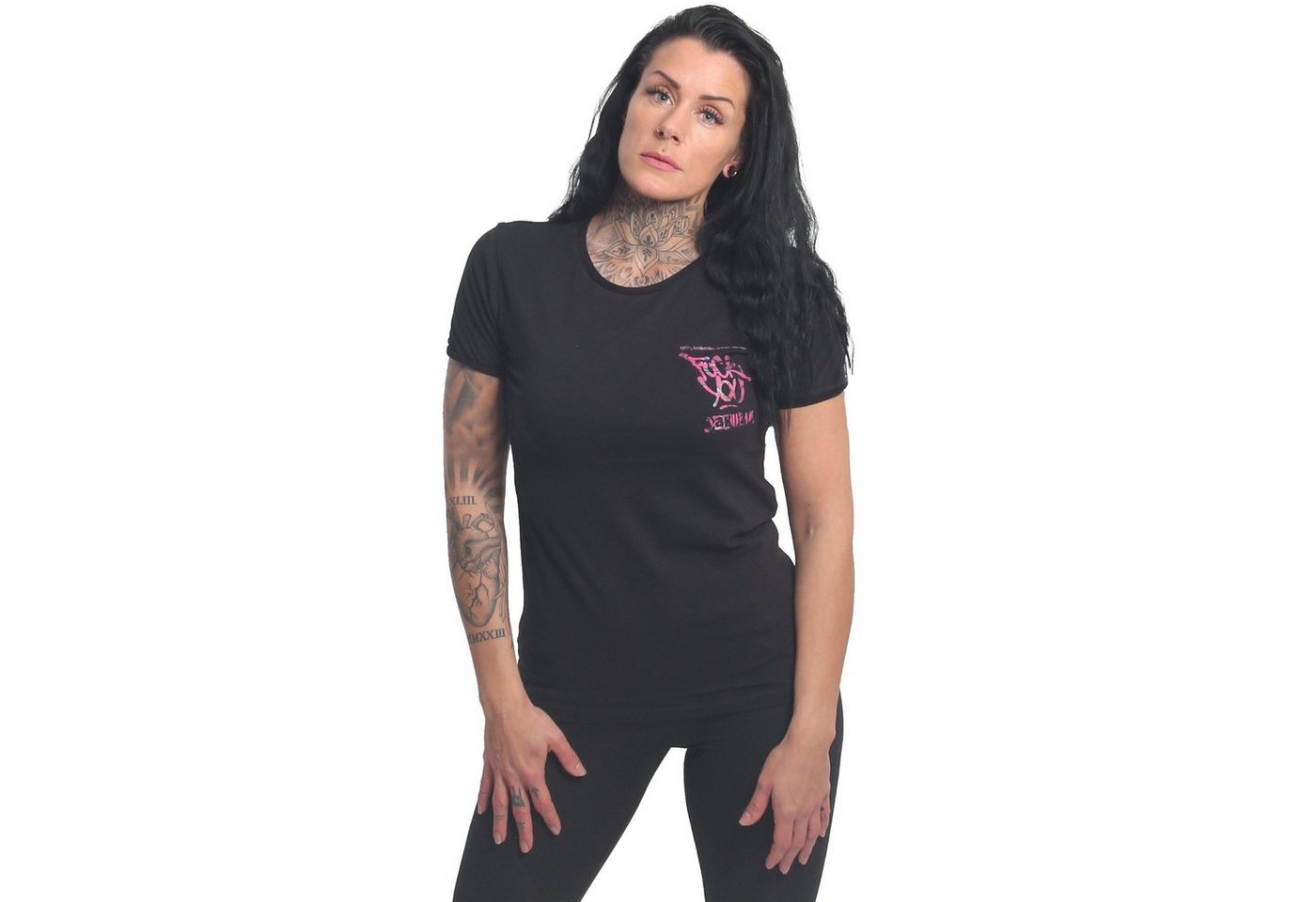 YAKUZA Rundhalsshirt FU mit Rippbündchen von YAKUZA