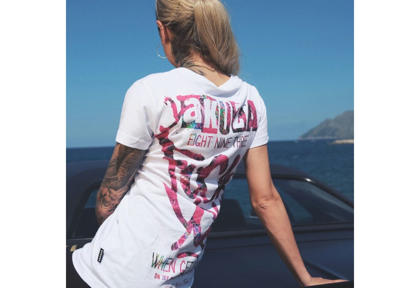 YAKUZA Rundhalsshirt FU mit Rippbündchen von YAKUZA