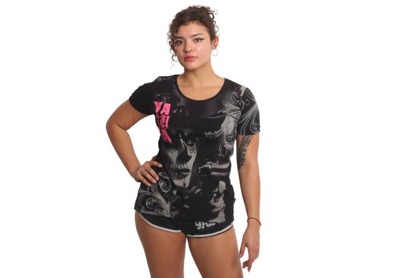 YAKUZA Rundhalsshirt Tribes mit verlängertem Rückenteil von YAKUZA