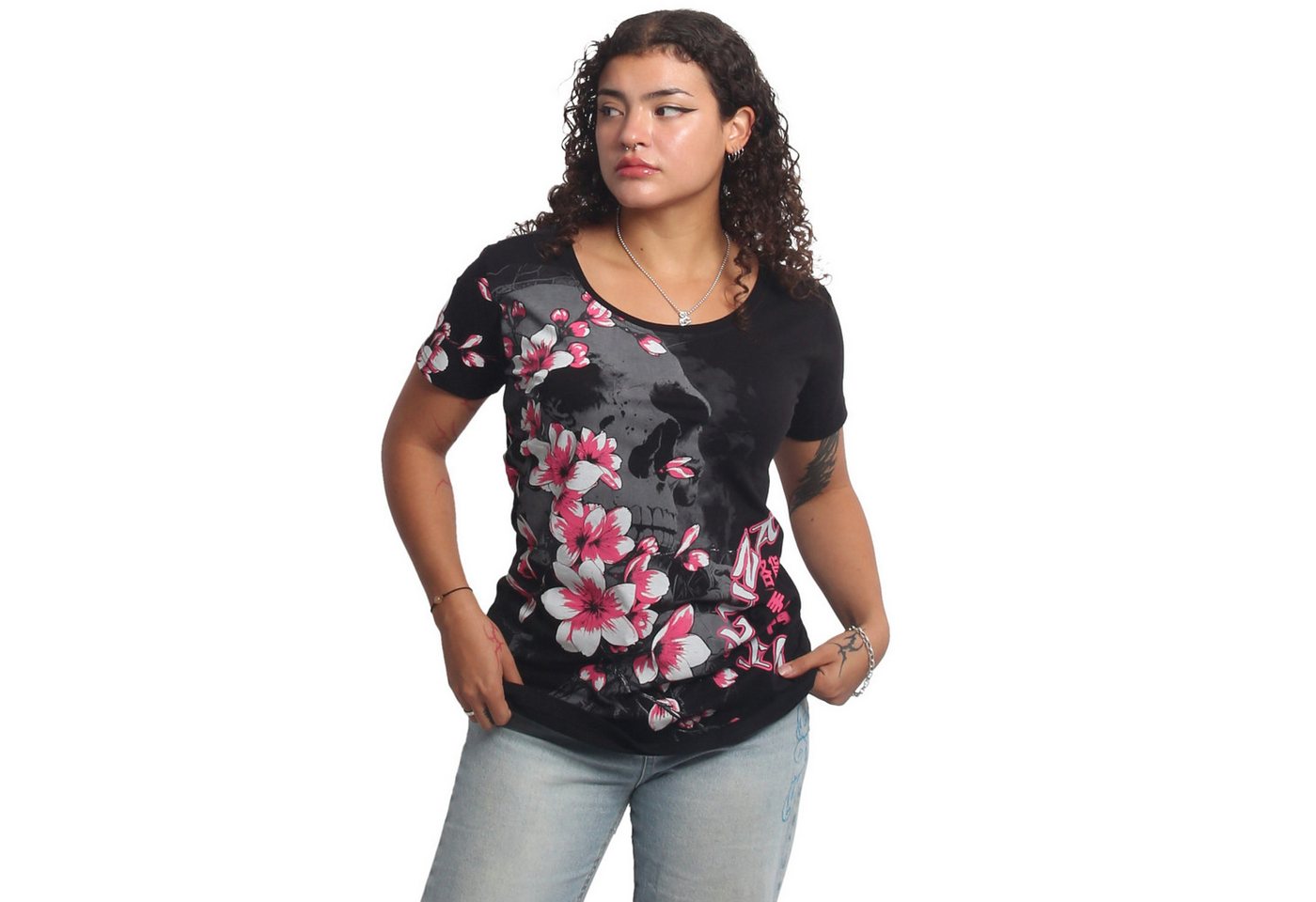 YAKUZA Rundhalsshirt Hanami von YAKUZA
