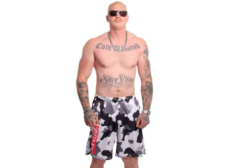 YAKUZA Sweatshorts Fighter aus hochwertigem Mesh-Stoff von YAKUZA