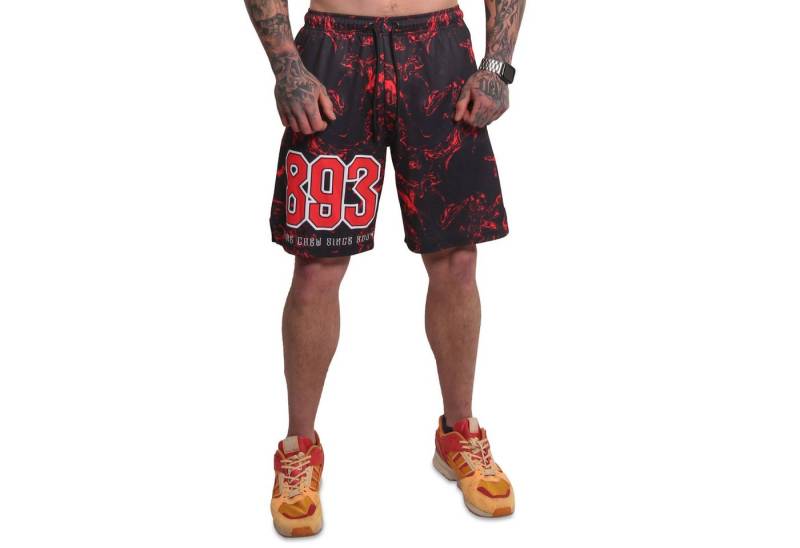 YAKUZA Sweatshorts Varsity aus hochwertigem Mesh-Stoff von YAKUZA