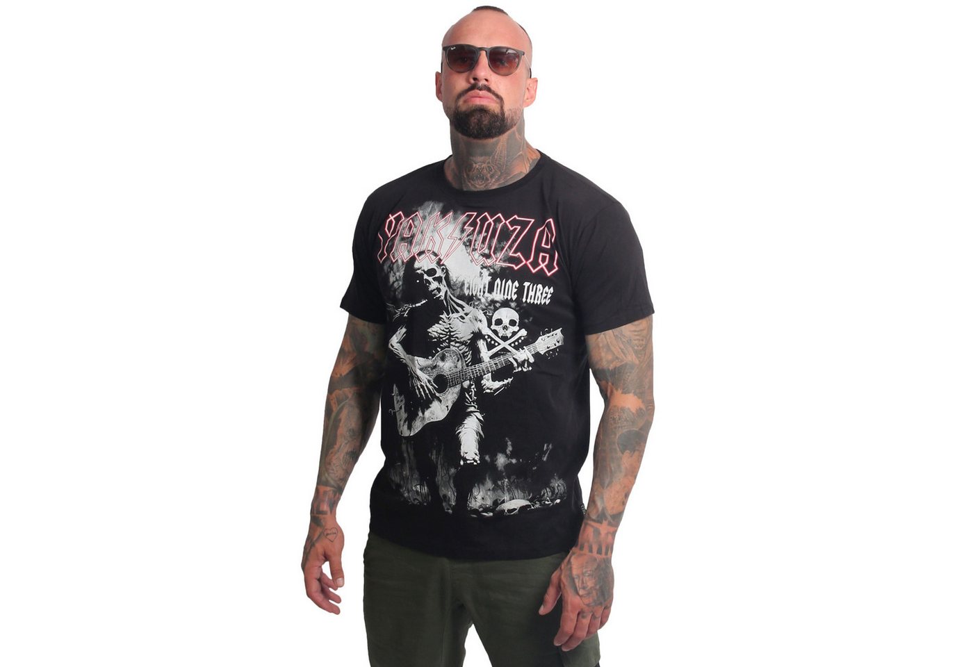YAKUZA T-Shirt Artist in angesagter Acid Waschung von YAKUZA