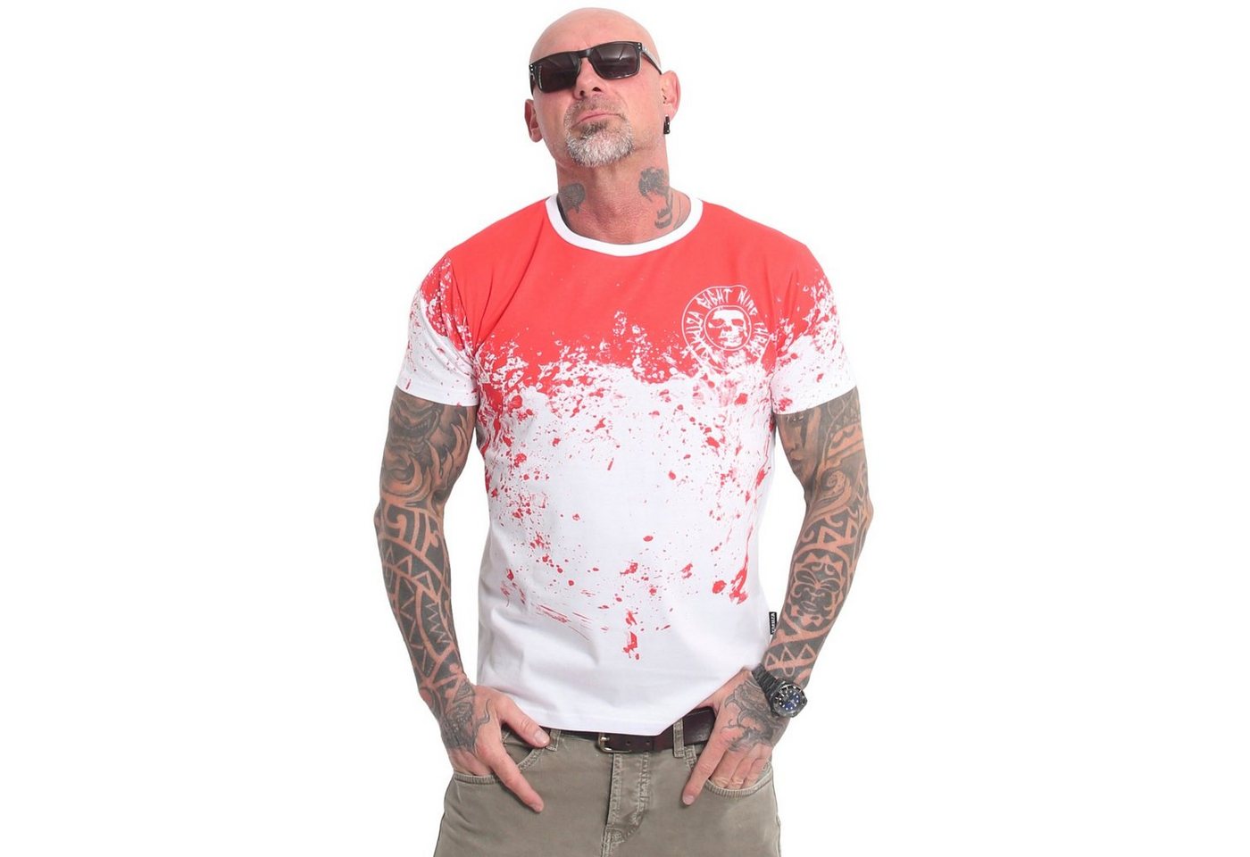 YAKUZA T-Shirt Splash Allover von YAKUZA