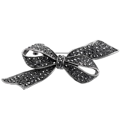 1 Pcs Schwarz Farbe Retro Legierung Brosche for Frauen Schmuck von YAKXIUE
