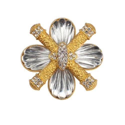 1 Stück Vintage mehrschichtige Kreuzbrosche for Damen, Anzugzubehör von YAKXIUE