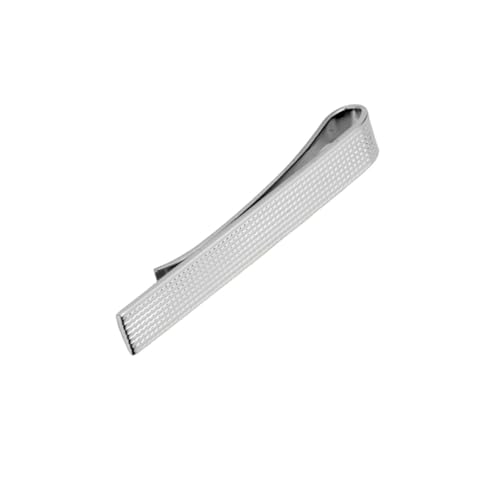 5,5 cm Mi Herren Minimalistische Krawattenklammern und Manschettenknöpfe Krawatte Metall Pins Groomsmen(Silver) von YAKXIUE