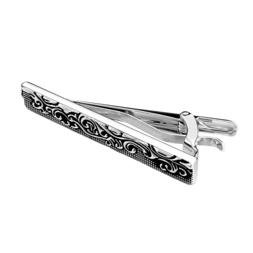 Herren-Krawattenklammer aus Metall im Retro-Stil hebt ihre Textur for die Hochzeit hervor von YAKXIUE