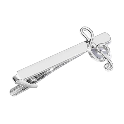 Männer Violinschlüssel Krawattenklammer Manschettenknöpfe Krawatte Hochzeit Anzug Zubehör Schmuck von YAKXIUE