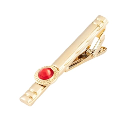 Metall Krawatte Clip Licht männer frauen Formelle Kleidung Anzug Zubehör Bankett Kleidung(Red) von YAKXIUE