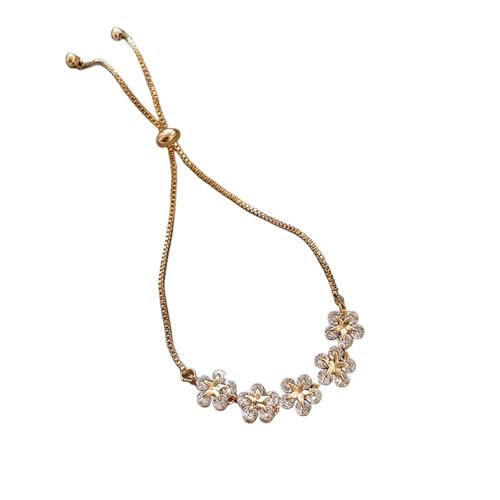 YAKXIUE 1 Pcs Damen Sterne Blume Charme Armband Armbänder Einstellbare Armreif Hochzeit Schmuck von YAKXIUE