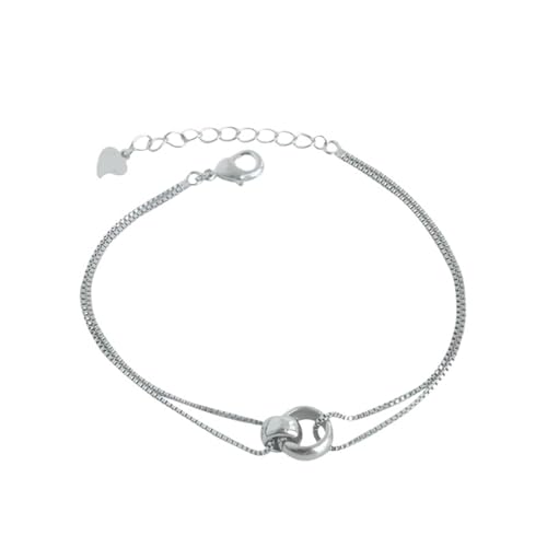 YAKXIUE 1 Pcs Doppel Schnalle Armband for Frauen Freundin Schmuck Zubehör von YAKXIUE