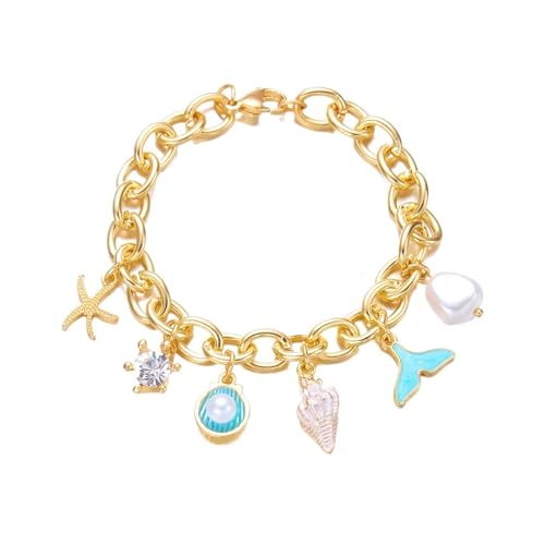 YAKXIUE 1 Pcs Frauen Chunky Kette Armband Armband Sommer Strand Schmuck von YAKXIUE