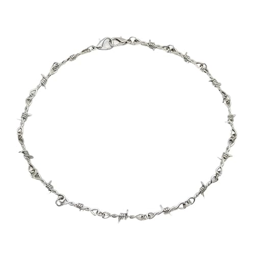 YAKXIUE 1 Pcs Kette Halskette for Männer Streetwear Stacheldraht Brombeeren Party Schmuck von YAKXIUE