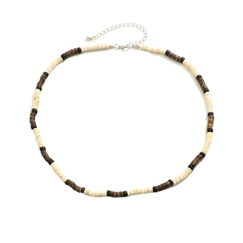 YAKXIUE 1 Pcs Männer Sommer Strand Perle Surfer Halskette Einfache Handgemachte Kette von YAKXIUE