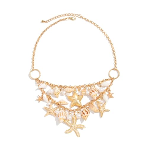 YAKXIUE 1 Pcs Ozean Halskette Frauen Sommer Urlaub Party Strand Schmuck von YAKXIUE